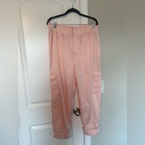Express Light Pink Elastic Waist Pants